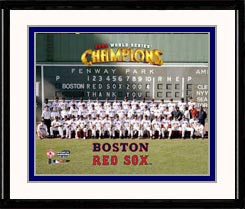 Boston Red Sox Photo Double Matted & Framed