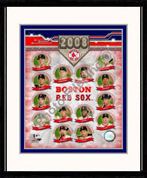 Boston Red Sox Photo Double Matted & Framed