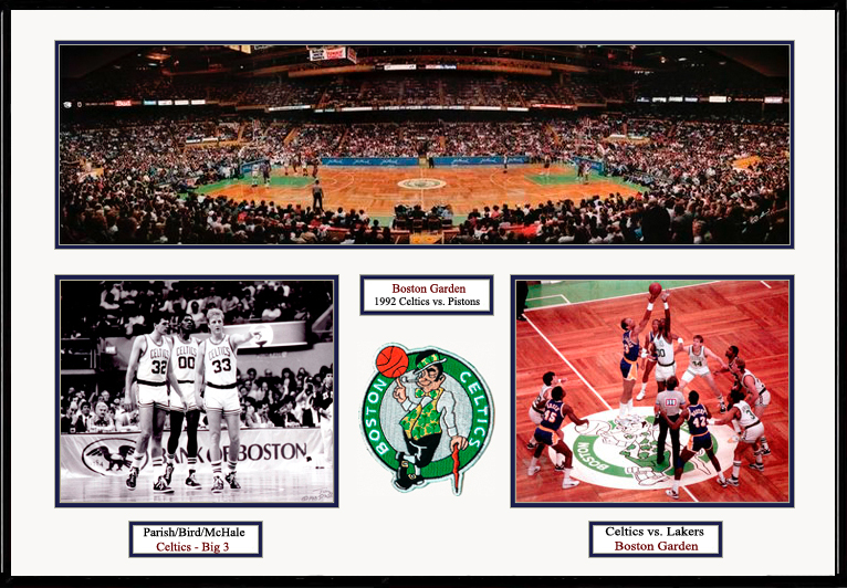 Boston Celtics Photo Double Matted