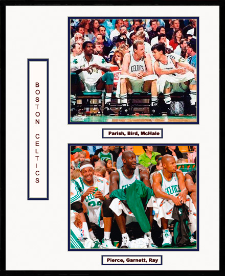 Boston Celtics Photo Double Matted