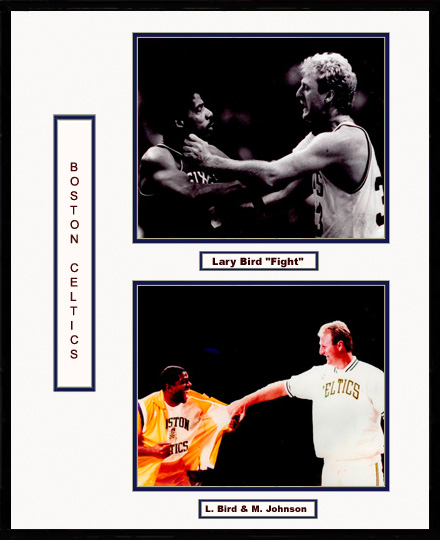 Boston Celtics Photo Double Matted