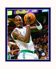 Boston Celtics Photo Double Matted