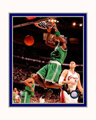 Boston Celtics Photo Double Matted