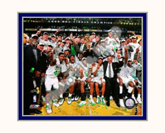 Boston Celtics Photo Double Matted