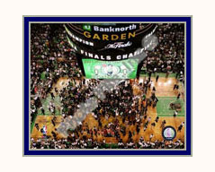 Boston Celtics Photo Double Matted