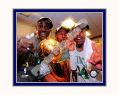 Boston Celtics Photo Double Matted