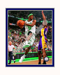 Boston Celtics Photo Double Matted