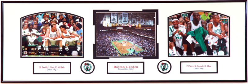 Boston Celtics Photo Double Matted