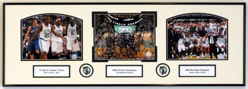 Boston Celtics Photo Double Matted