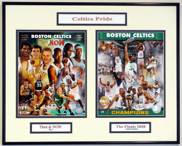 Boston Celtics Photo Double Matted