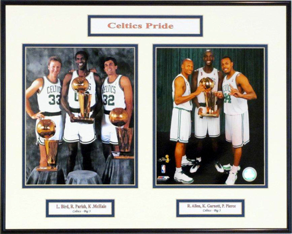 Boston Celtics Photo Double Matted