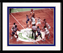 Boston Celtics Photo Double Matted & Framed