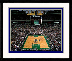Boston Celtics Photo Double Matted & Framed