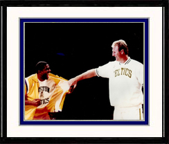 Boston Celtics Photo Double Matted & Framed