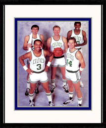 Boston Celtics Photo Double Matted & Framed
