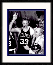 Boston Celtics Photo Double Matted & Framed