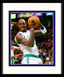 Boston Celtics Photo Double Matted & Framed