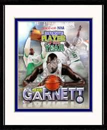 Boston Celtics Photo Double Matted & Framed