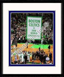 Boston Celtics Photo Double Matted & Framed