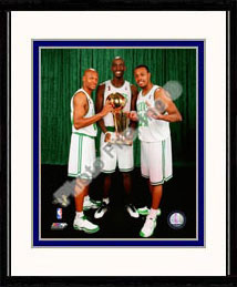 Boston Celtics Photo Double Matted & Framed