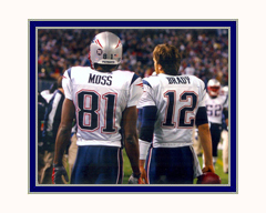 New England Patriots Photo Double Matted