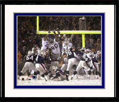 New England Patriots Photo Double Matted & Framed