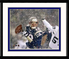 New England Patriots  Photo Double Matted & Framed