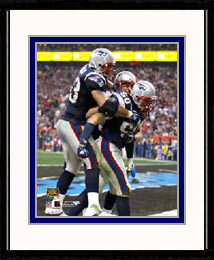 New England Patriots Photo Double Matted & Framed