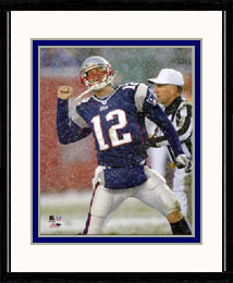 New England Patriots Photo Double Matted & Framed