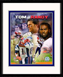 New England Patriots Photo Double Matted & Framed