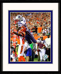 New England Patriots Photo Double Matted & Framed