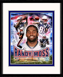 New England Patriots Photo Double Matted & Framed