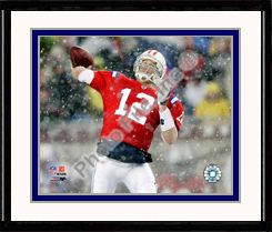 New England Patriots Photo Double Matted & Framed