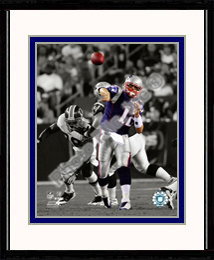 New England Patriots Photo Double Matted & Framed