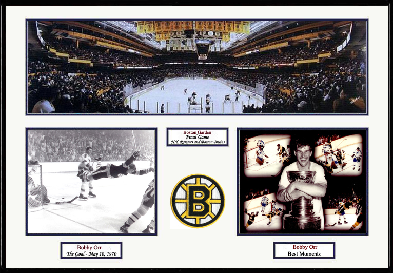 Boston Bruins Photo Double Matted