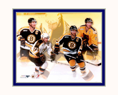 Boston Bruins Photo Double Matted