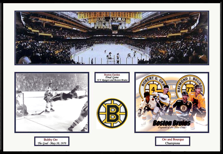 Boston Bruins Photo Double Matted